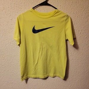 Boys Nike Dri Fit Tee Blue Swoosh Size XL